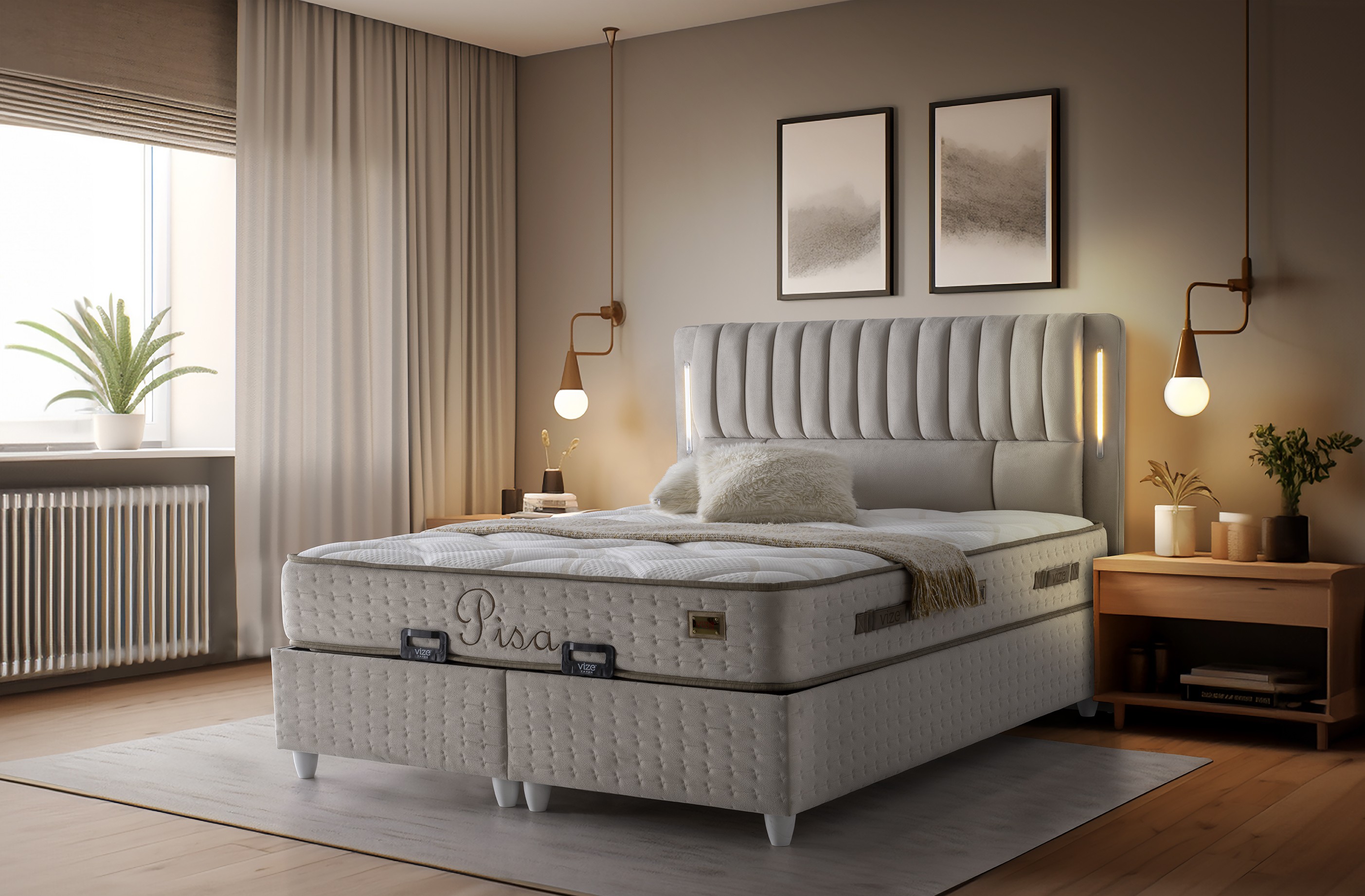 Pisa Yatak Baza Seti